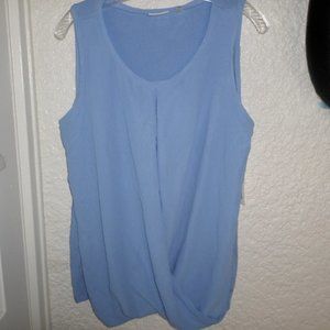 DKNY Cross Bodice Sleeveless Top NWT L